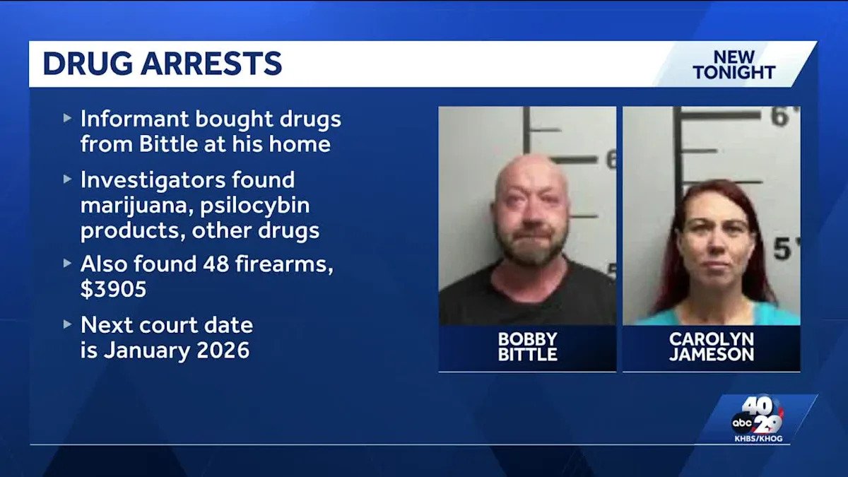 Bentonville couple arrested after police seize marijuana, DMT and psilocybin at shared home – Yahoo News Canada
