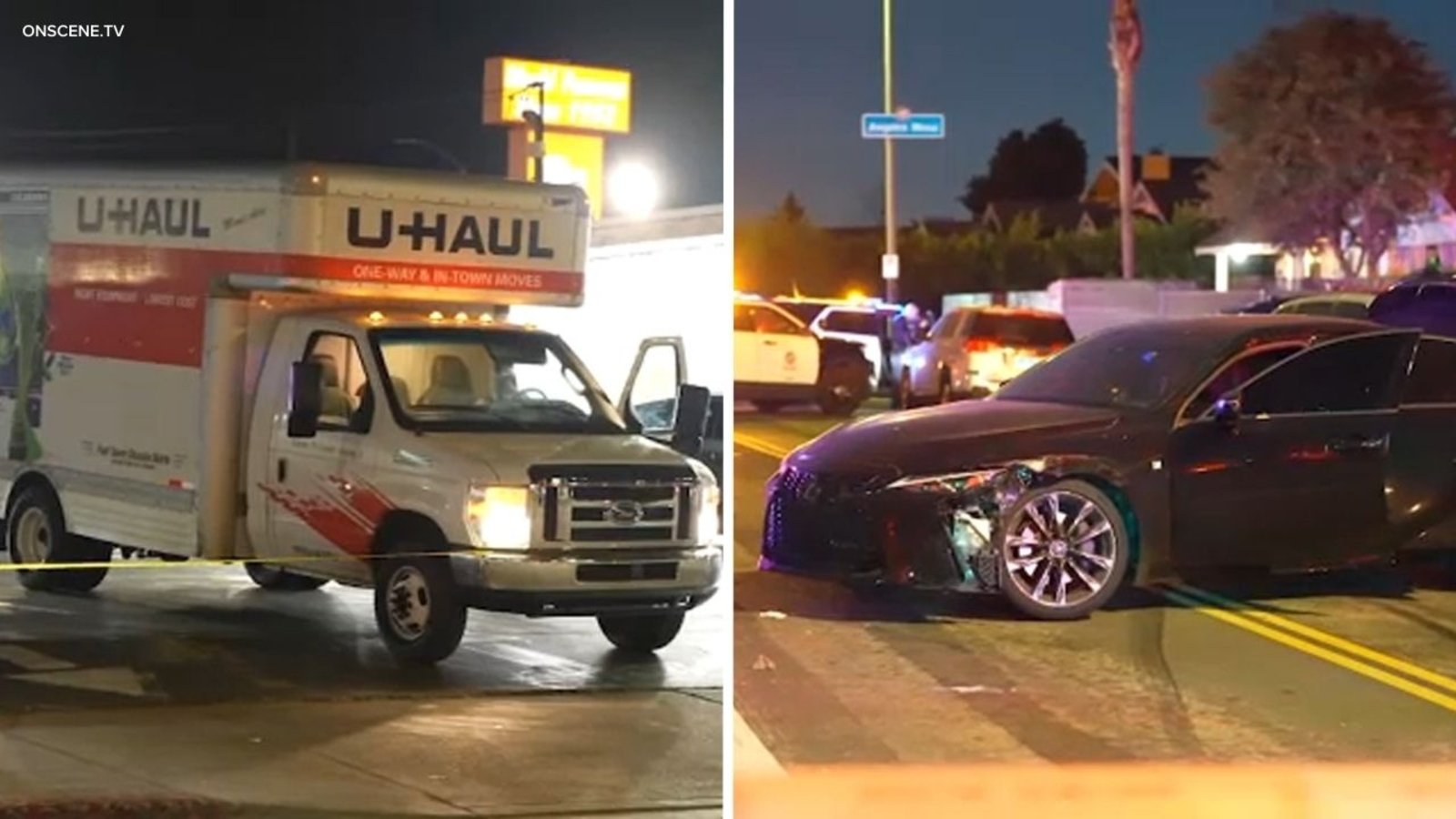 Los Angeles police chase: Burglary suspects abandon U-Haul, crash in separate getaway car – abc7.com