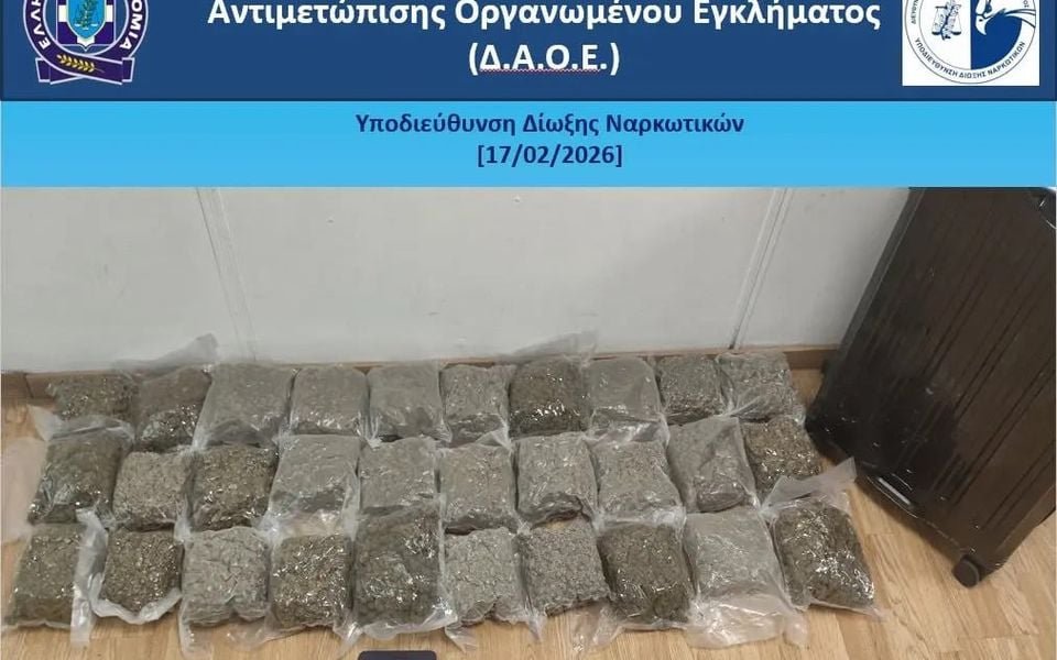 Teenager held at airport over 15.5 kilos of marijuana – eKathimerini.com